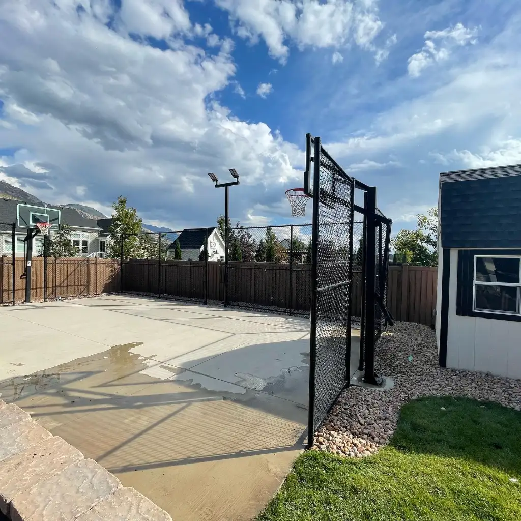 Chain-Link Fence Installation in Alpine, Utah completed by Frontier Fence