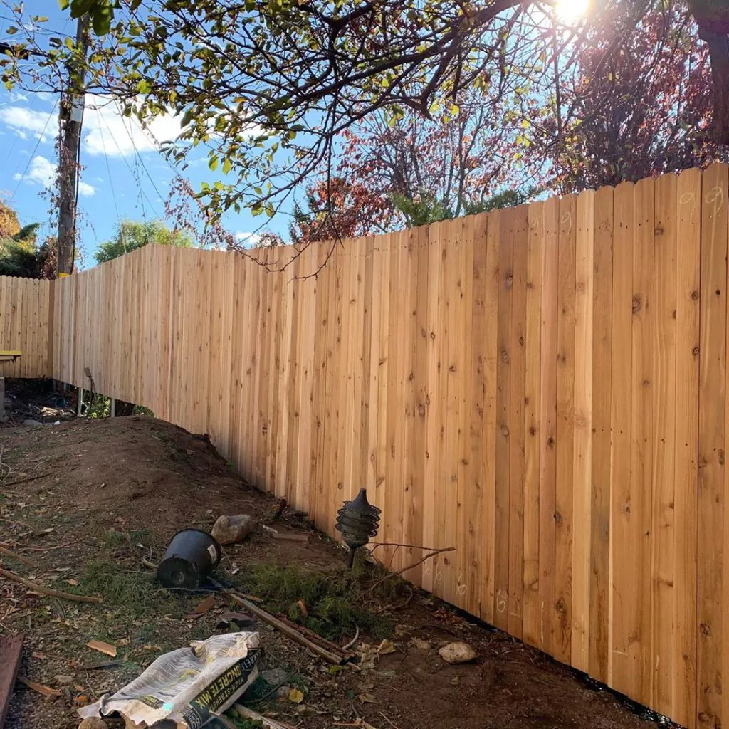 Wood Fence Installation in Cottonwood Heights, Utah completed by Frontier Fence
