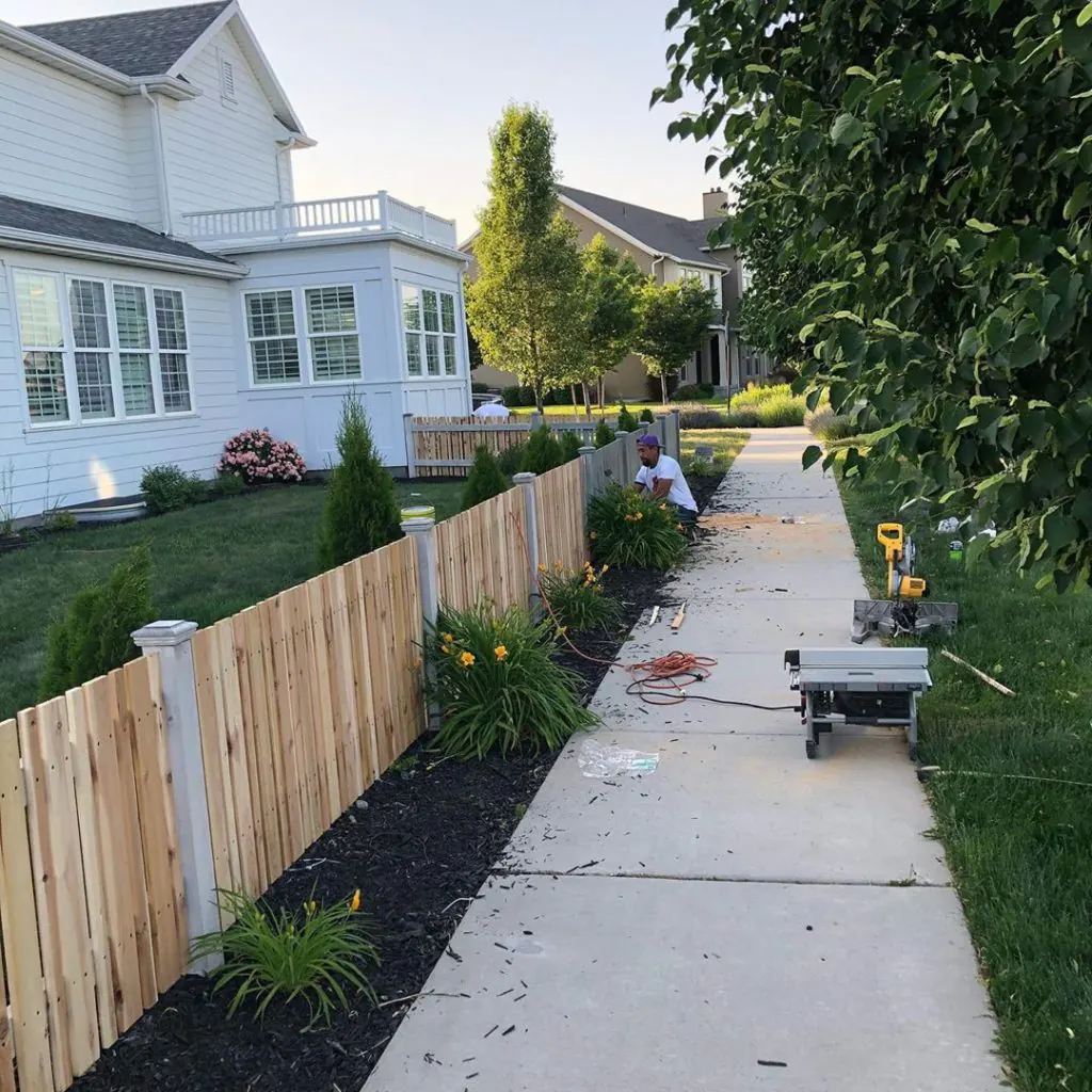 Wood Fence Installation in Daybreak, Utah completed by Frontier Fence