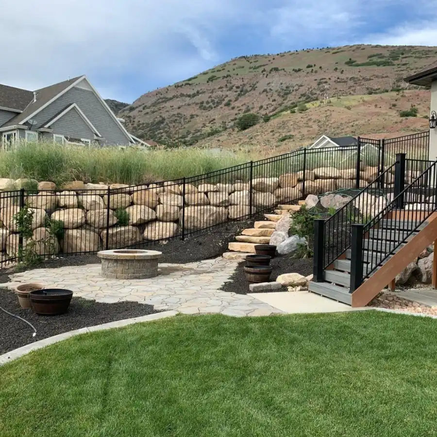 Ornamental Iron Fence Installation in Lindon, Utah completed by Frontier Fence