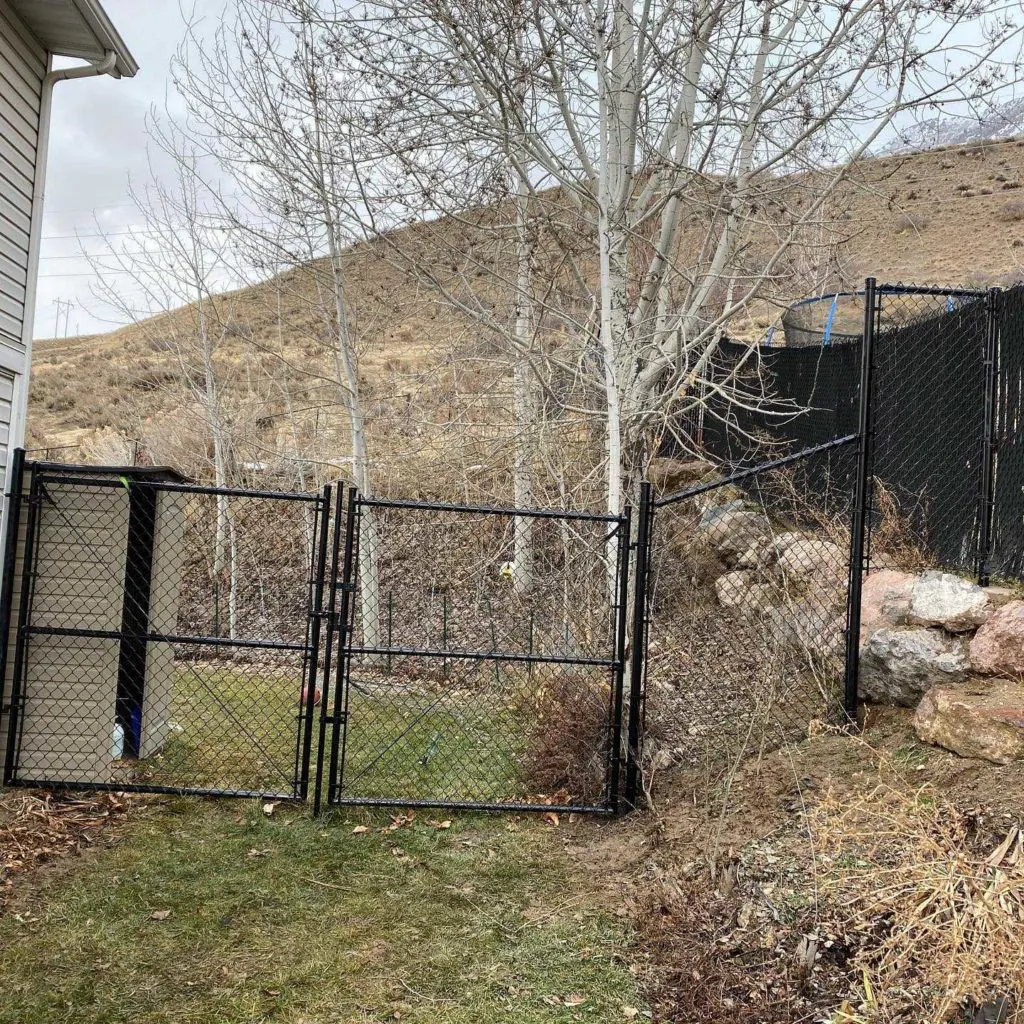Chain-Link Fence Installation in Pleasant Grove, Utah completed by Frontier Fence