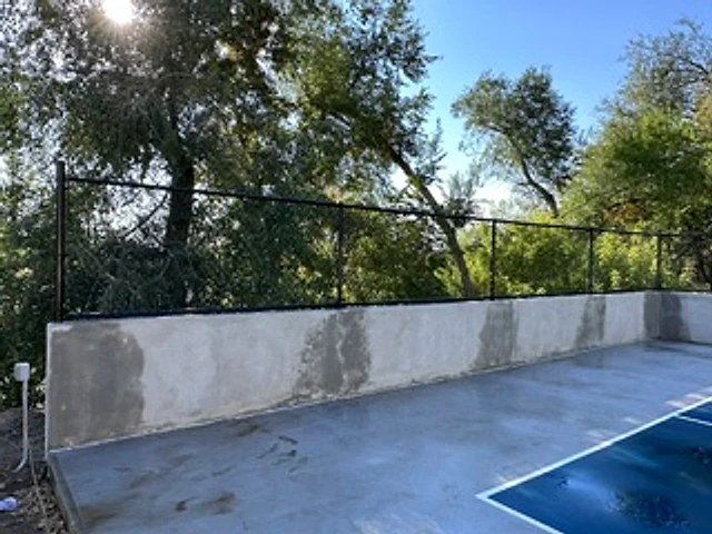 Commercial court security fence installed at a Utah property