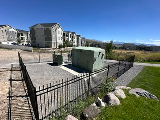 Commercial equipment enclosure installed at a Utah property