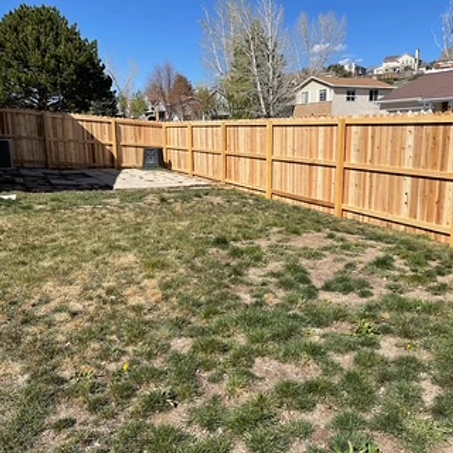 Fresh cedar corner run installed at a Utah property